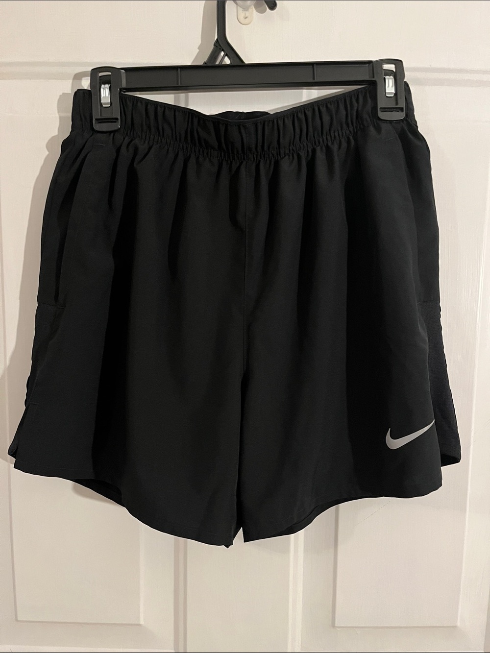 Nike Black Women's Athletic Running Shorts with Reflective Swoosh